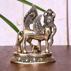 Brass Kamdhenu Cow With Calf Idol Vedansh Craft
