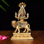 Brass Pratyangira Devi Idol (7 Inch) Vedansh Craft