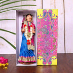 Handmade Rajasthani Bridal Doll In Banarasi Saree (10.5 Inch) Vedansh Craft