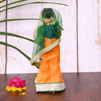 Handmade Rajasthani Bridal Doll In Banarasi Saree (10.5 Inch) Vedansh Craft