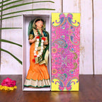 Handmade Rajasthani Bridal Doll In Banarasi Saree (10.5 Inch) Vedansh Craft