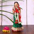 Handmade Rajasthani Bridal Doll In Banarasi Saree (10.5 Inch) Vedansh Craft