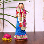 Handmade Rajasthani Bridal Doll In Banarasi Saree (10.5 Inch) Vedansh Craft