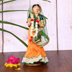 Handmade Rajasthani Bridal Doll In Banarasi Saree (10.5 Inch) Vedansh Craft