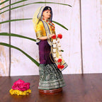 Handmade Rajasthani Bridal Doll In Banarasi Saree (10.5 Inch) Vedansh Craft