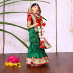 Handmade Rajasthani Bridal Doll In Banarasi Saree (10.5 Inch) Vedansh Craft