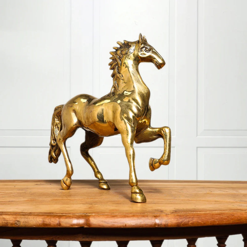 Brass Running Horse Figurine Vedansh Craft