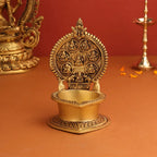 Brass Ashtalakshmi Diya (7 Inch) Vedansh Craft