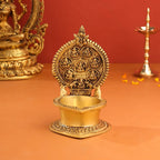 Brass Ashtalakshmi Diya (7 Inch) Vedansh Craft
