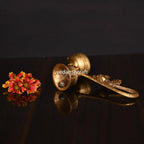 Brass Ethnic Peacock Diya With Bell (4.5 Inch) Vedansh Craft