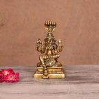 Brass Sitting Karumari Amman Idol (6 Inch) Vedansh Craft