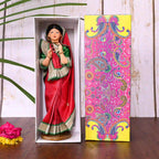Handmade Rajasthani Doll In Banarasi Saree (10.5 Inch) Vedansh Craft