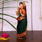 Handmade Rajasthani Doll In Banarasi Saree (10.5 Inch) Vedansh Craft