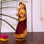 Handmade Rajasthani Doll In Banarasi Saree (10.5 Inch) Vedansh Craft