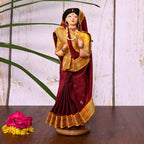 Handmade Rajasthani Doll In Banarasi Saree (10.5 Inch) Vedansh Craft