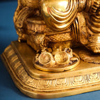 Brass Superfine Lord Sitting Ganesha Idol (17.5 Inch) Vedansh Craft