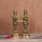 Brass Standing Deep Lakshmi Pair (15 Inch) Vedansh Craft