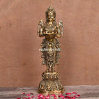 Brass Deep Standing Lakshmi Idol (20 Inch) Vedansh Craft
