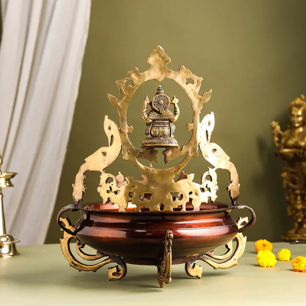 Brass Traditional Ganesha Urli/Floater (19 Inch) Vedansh Craft