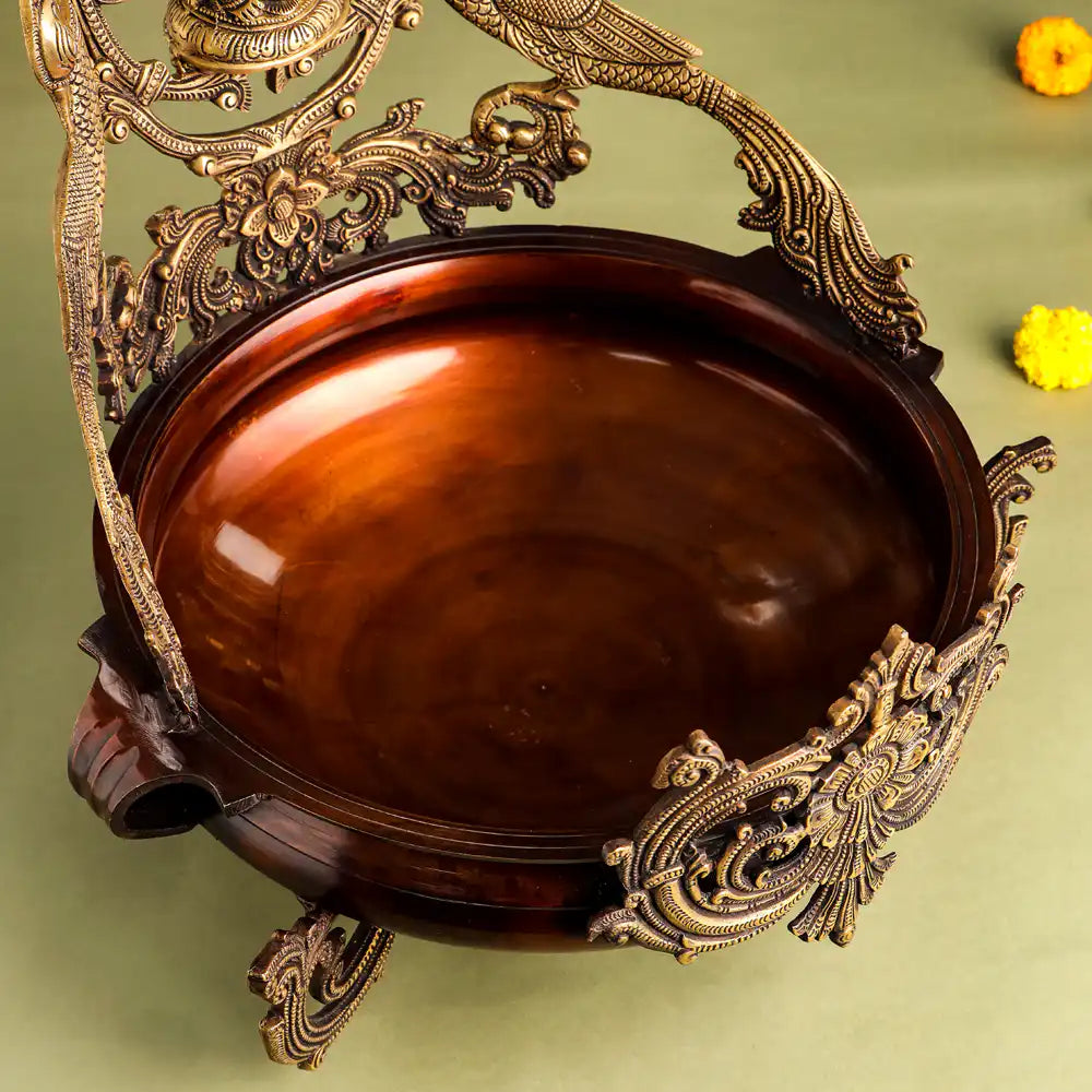 Brass Traditional Ganesha Urli/Floater (19 Inch) Vedansh Craft