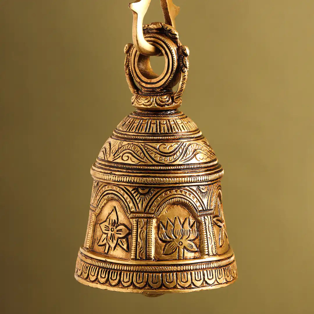 Brass Superfine Wall Hanging Temple Bell (31 Inch) Vedansh Craft
