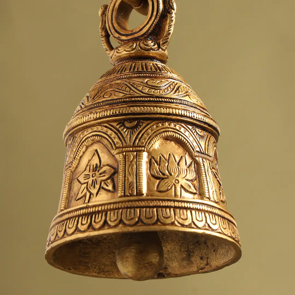 Brass Superfine Wall Hanging Temple Bell (31 Inch) Vedansh Craft