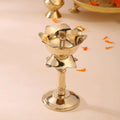 Brass Akhand Lotus Diya Vedansh Craft