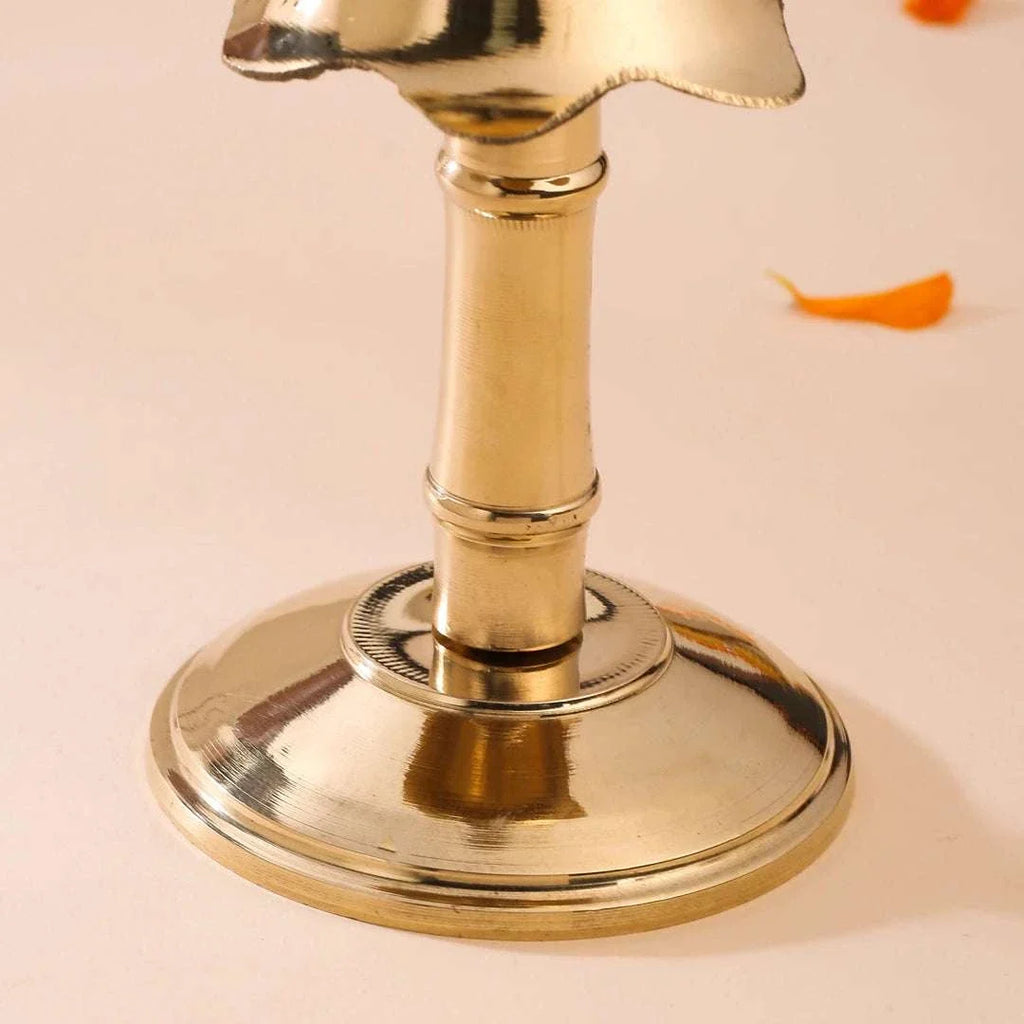 Brass Akhand Lotus Diya Vedansh Craft