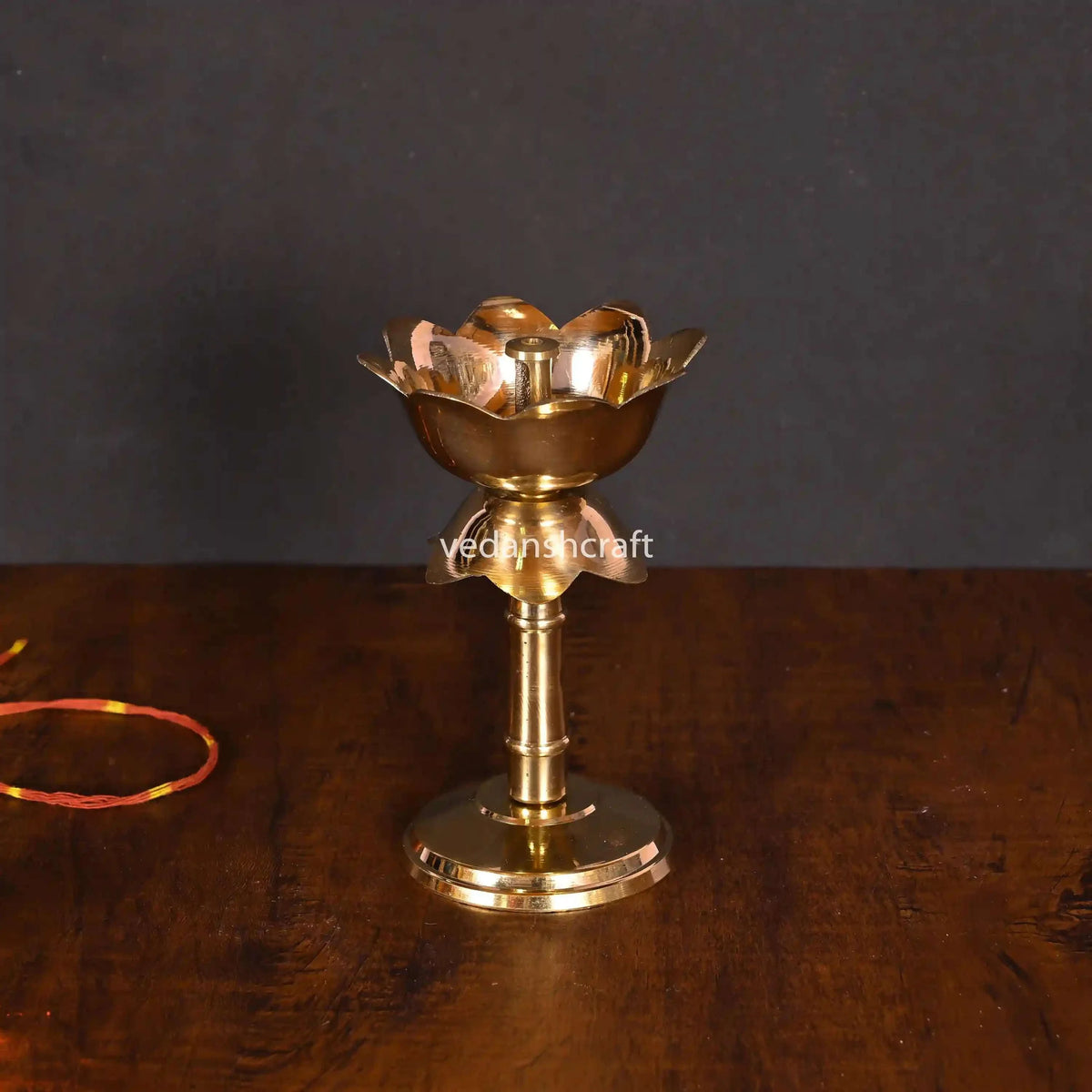 Brass Akhand Lotus Diya Vedansh Craft