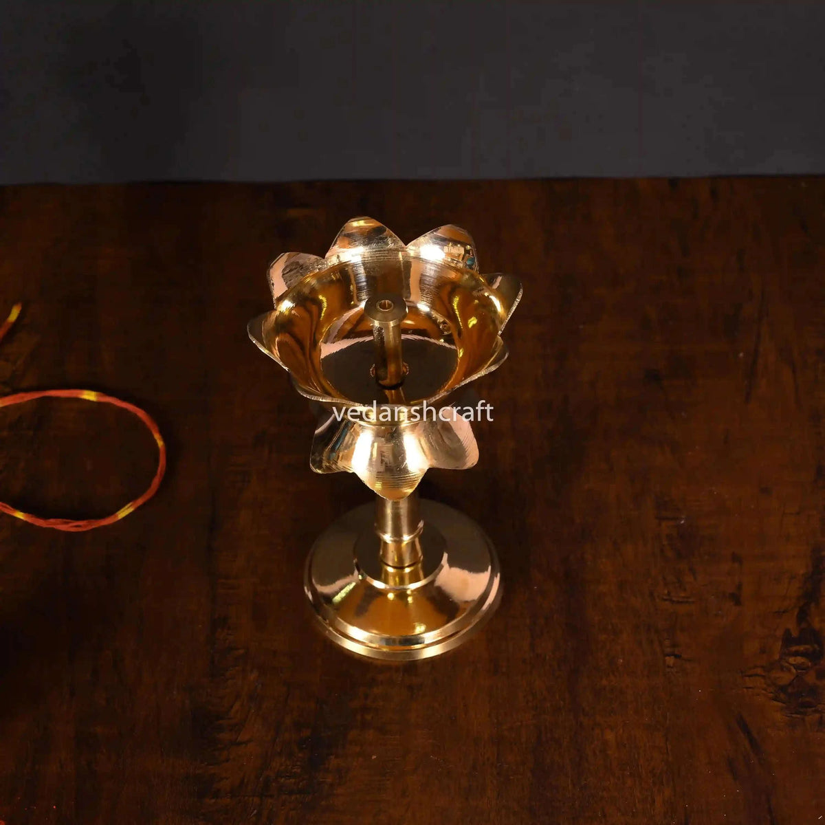 Brass Akhand Lotus Diya Vedansh Craft