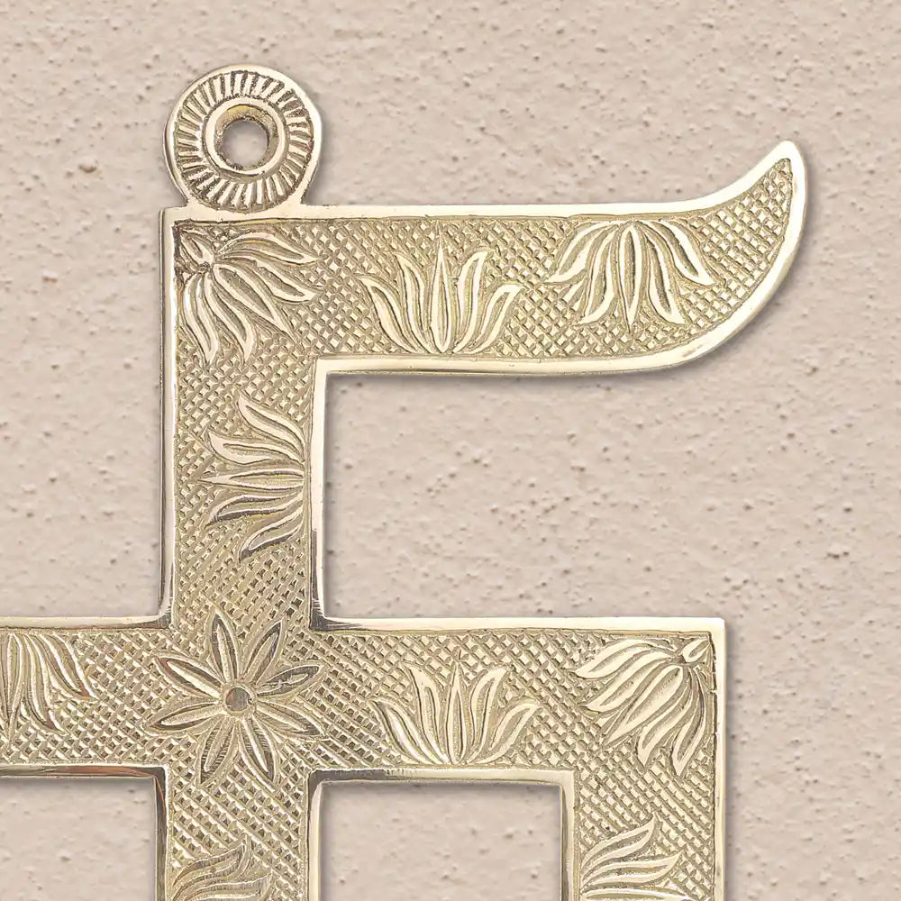 Brass Swastik Wall Hanging Vedansh Craft