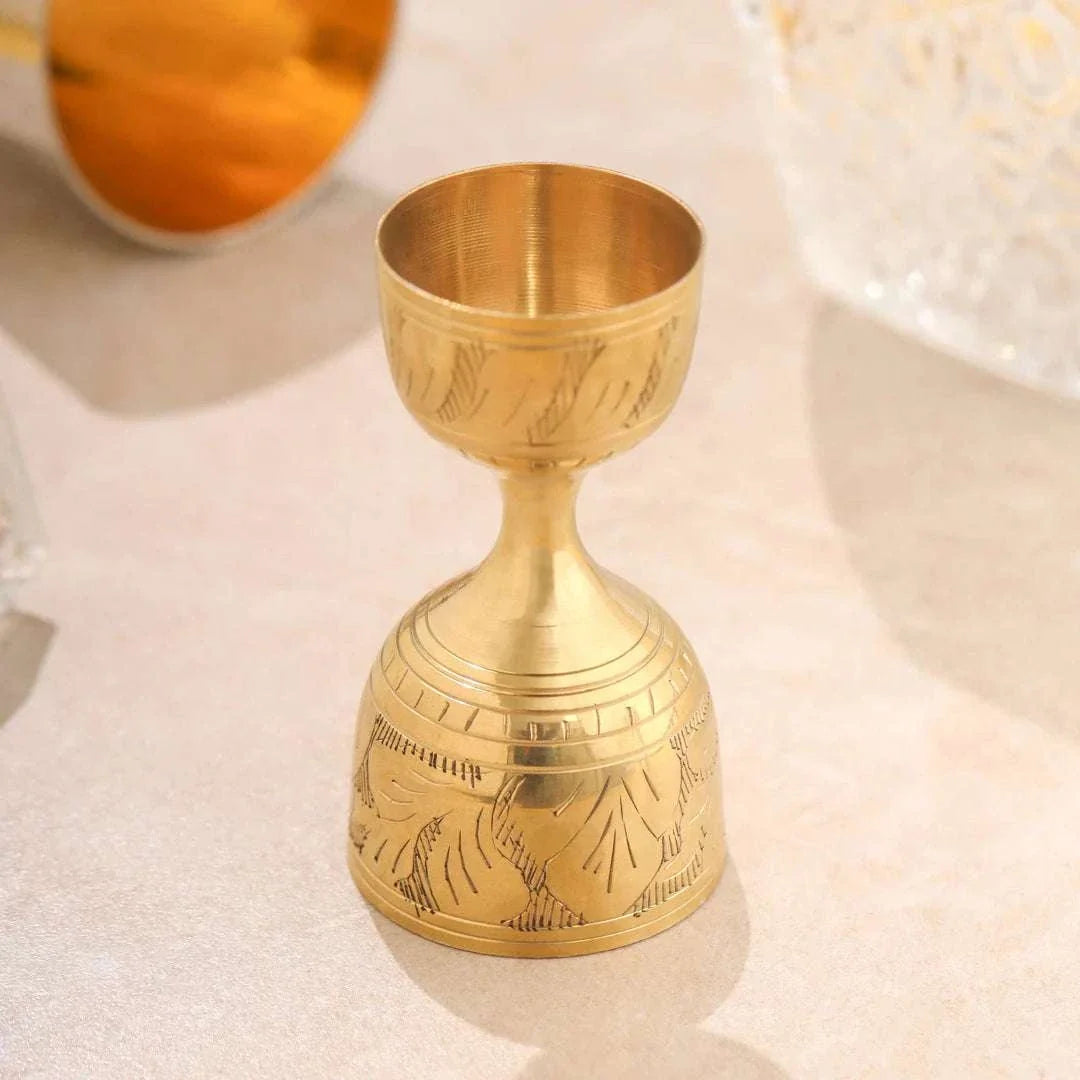Brass Jigger (Alcohol/Peg Measure) 30/60Ml (4 Inch) Vedansh Craft