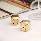 Brass Multi Purpose Dice Pair (1.2 Inch) Vedansh Craft
