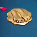 Brass Charan Paduka (2.8 Inch) Vedansh Craft