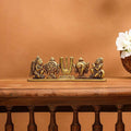 Brass Shankh Chakra Namah Hanuman And Garuda Religious Showpiece (2.5 Inch) Vedansh Craft