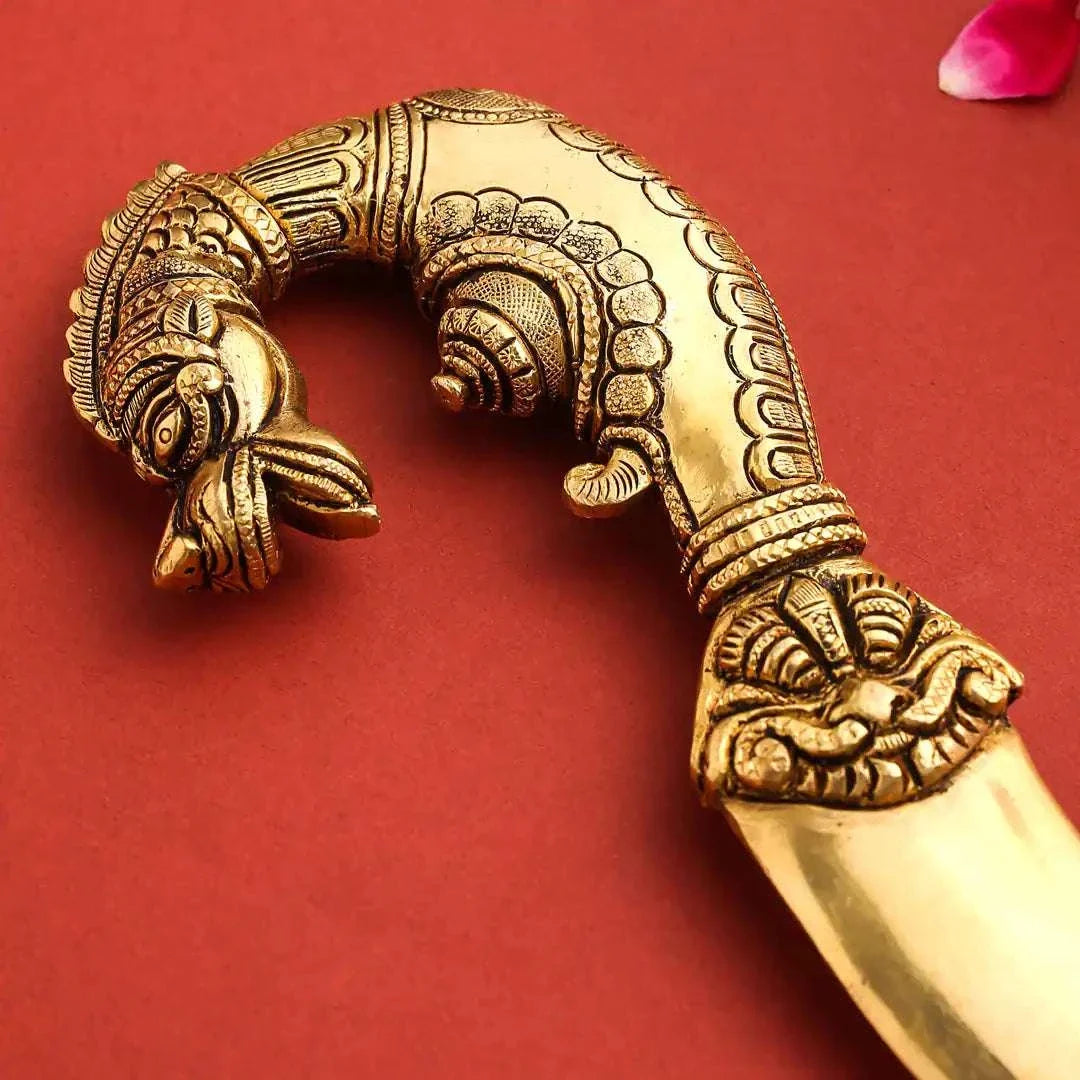 Brass Katar For Ceremonial And Decoration (10.5 Inch) Vedansh Craft