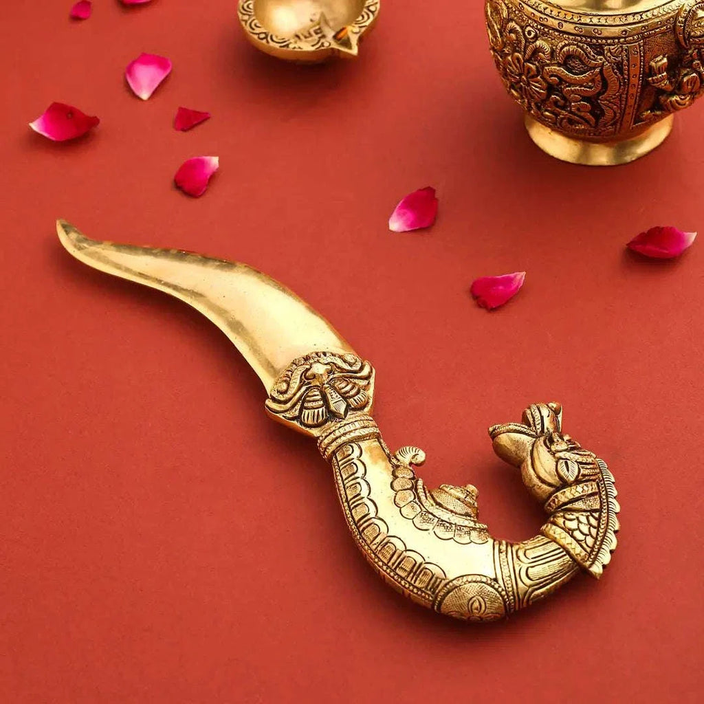 Brass Katar For Ceremonial And Decoration (10.5 Inch) Vedansh Craft
