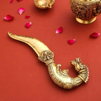 Brass Katar For Ceremonial And Decoration (10.5 Inch) Vedansh Craft