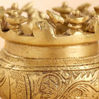 Brass Ganga Kalash with Stand – 4.5 Inch | Sacred Puja Vessel Vedansh Craft