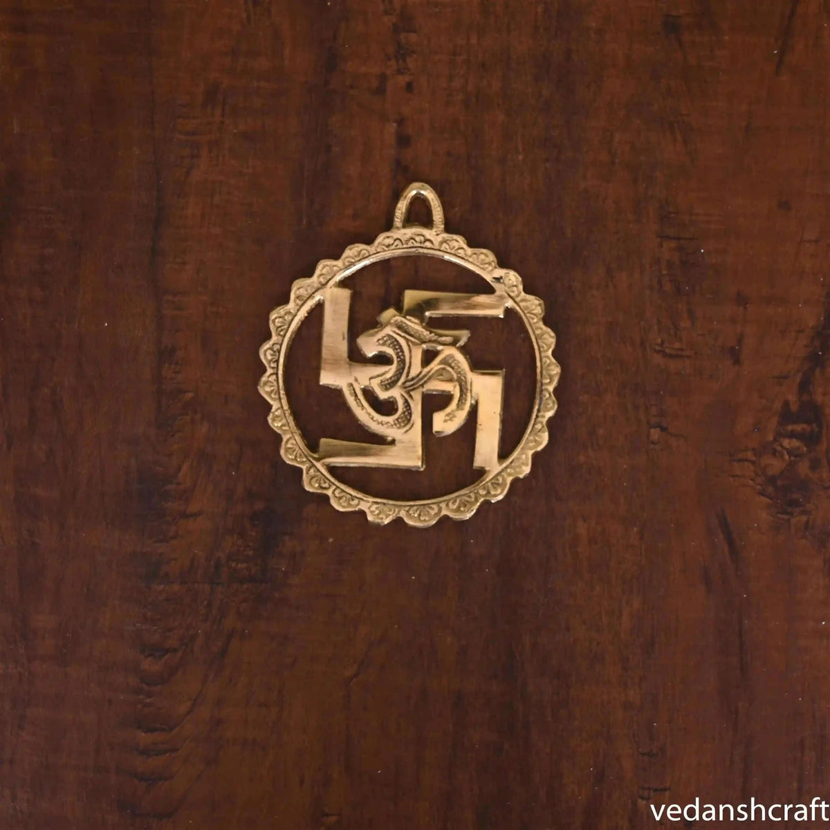 Brass Swastik Om Wall Hanging Vedansh Craft