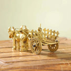 Brass Double Bullock Cart (2 Inch) Vedansh Craft