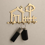 Brass House Wall Key Holder (5 Inch) Vedansh Craft