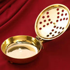 Brass Incense Butler With Wooden Handle (2.5 Inch) Vedansh Craft