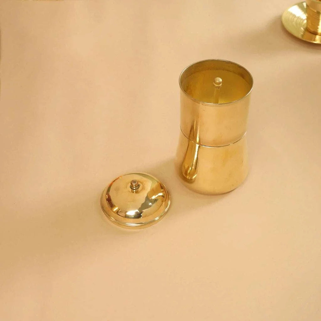 Brass Coffee Filter Machine (6.4 Inch) Vedansh Craft