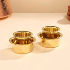 Brass Coffee Davara Cup Pair (2.5 Inch) Vedansh Craft