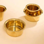 Brass Coffee Davara Cup Pair (2.5 Inch) Vedansh Craft
