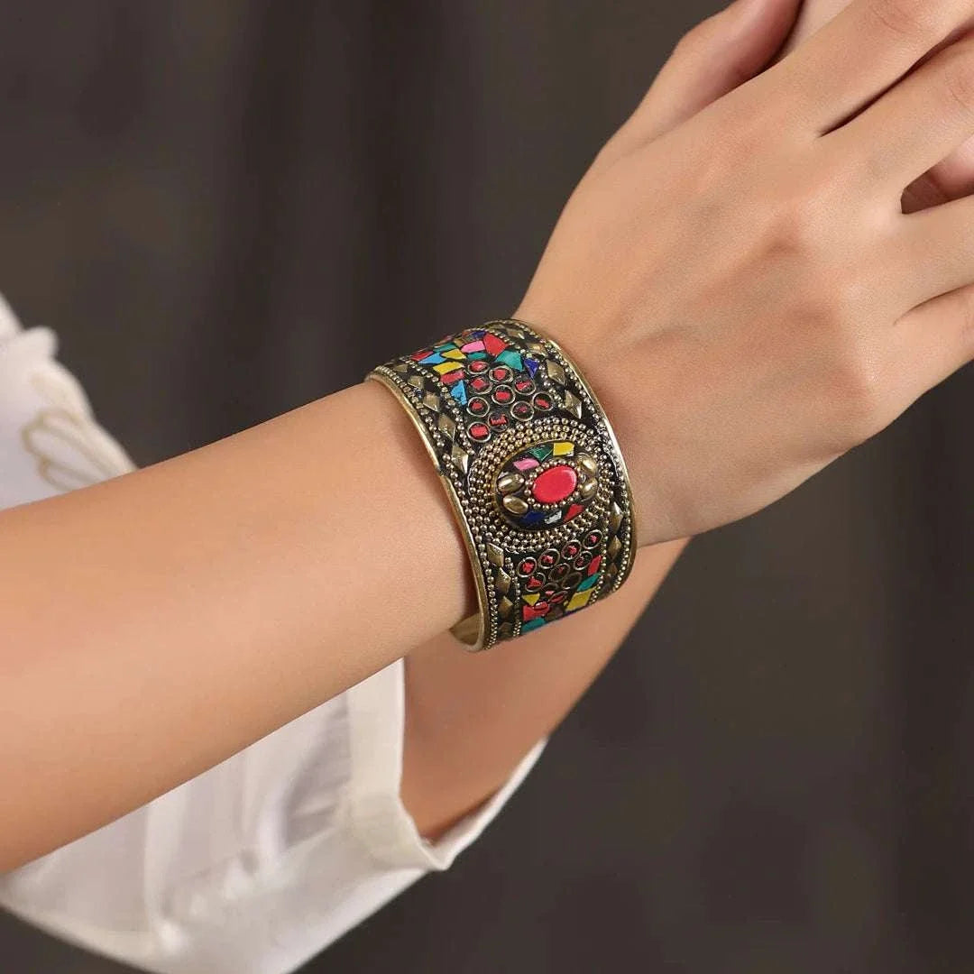 Brass Stone Bracelet Vedansh Craft