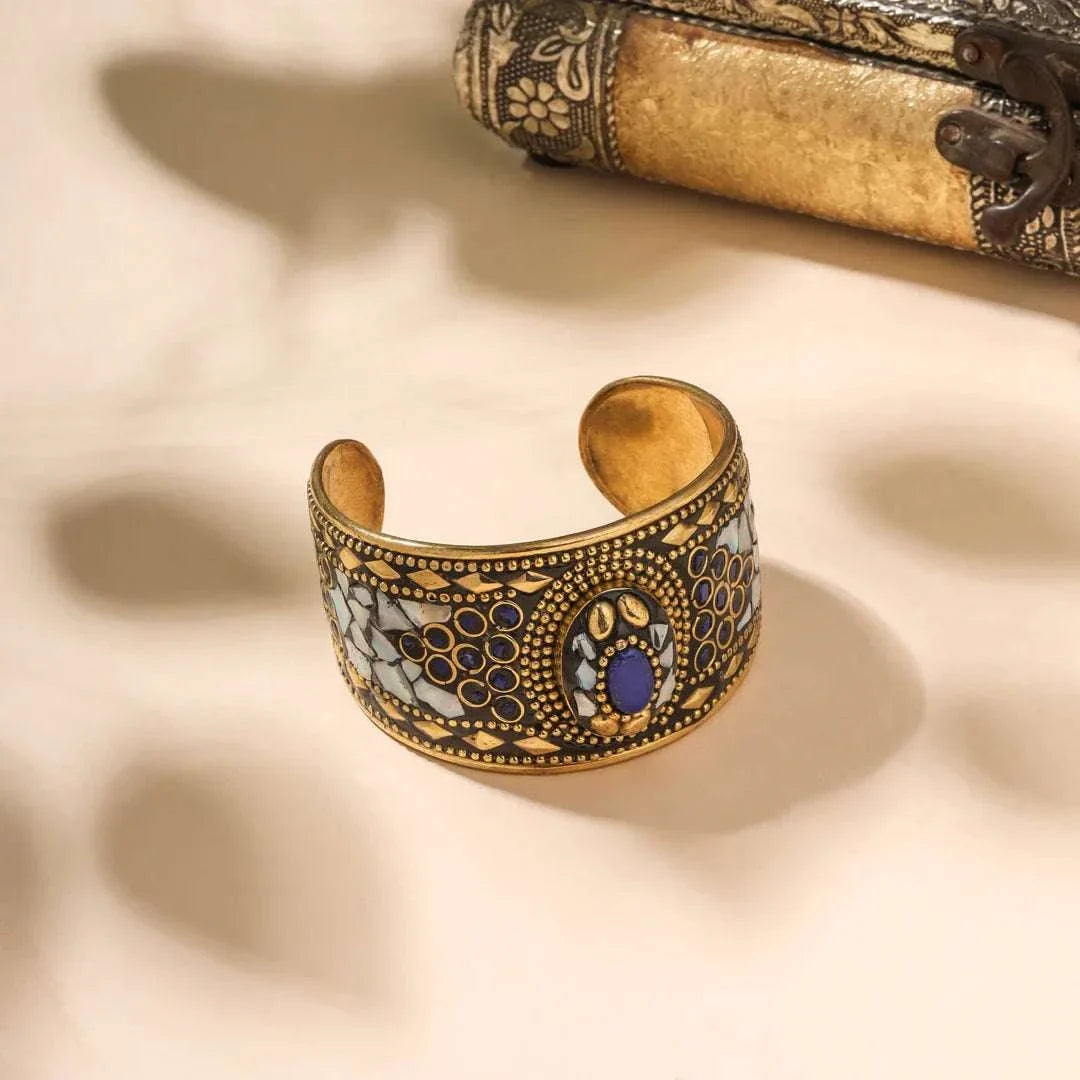 Brass Stone Bracelet Vedansh Craft