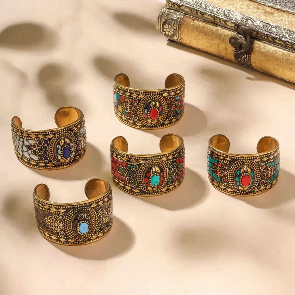 Brass Stone Bracelet Vedansh Craft