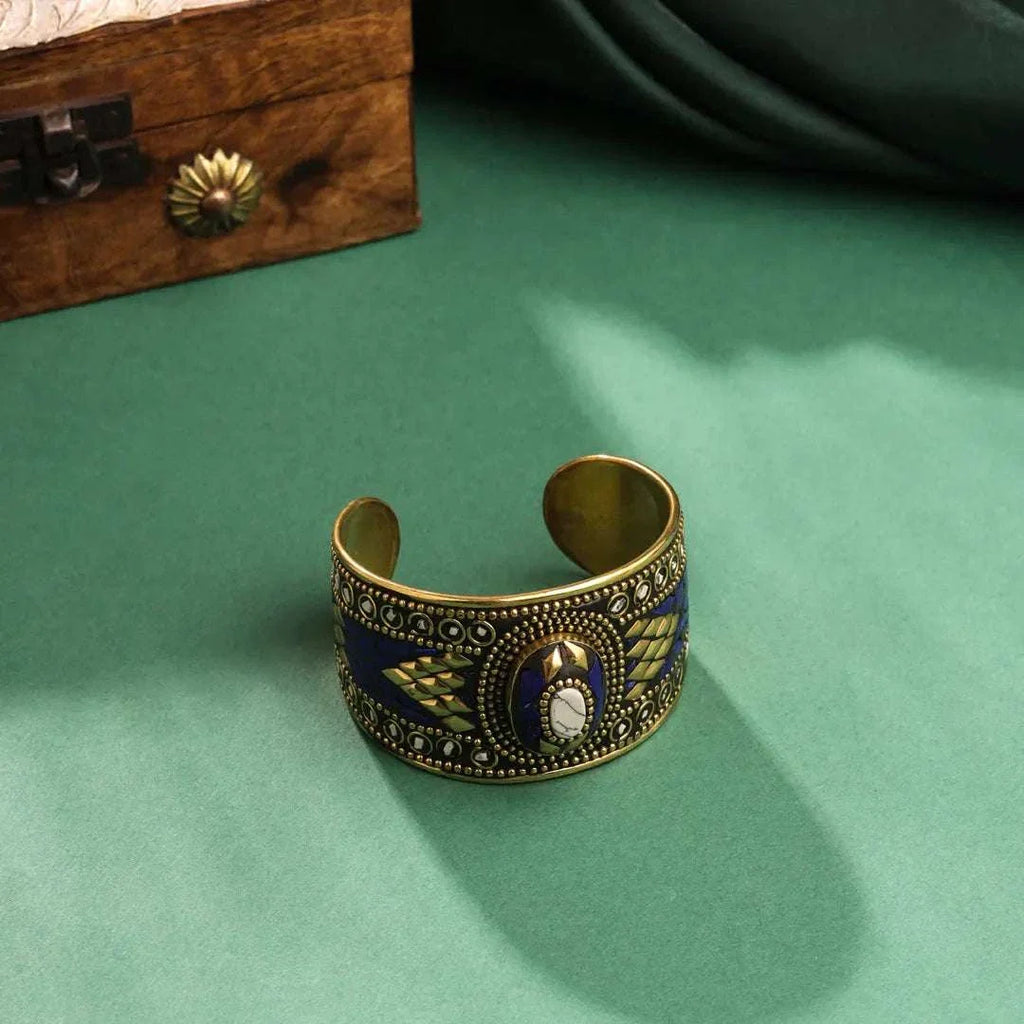 Brass Stone Bracelet Vedansh Craft